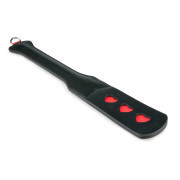 Long Leather Paddle With Heart - Image 3