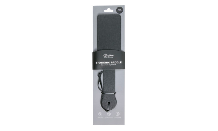 Black PU Leather Paddle - Image 2