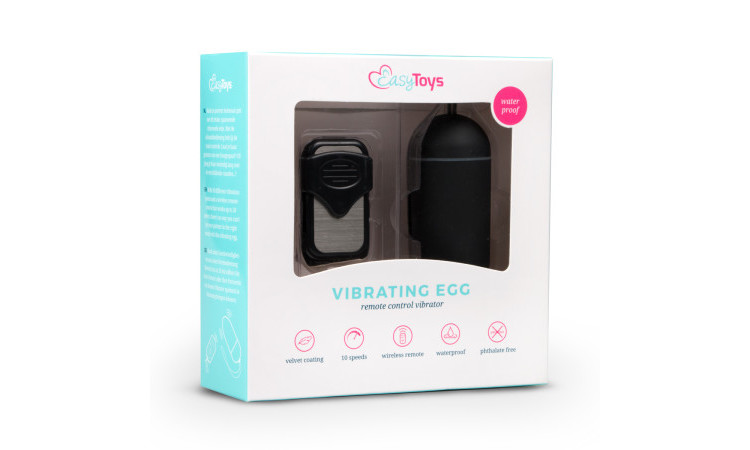 Easytoys Vibration Egg - Black - Image 2