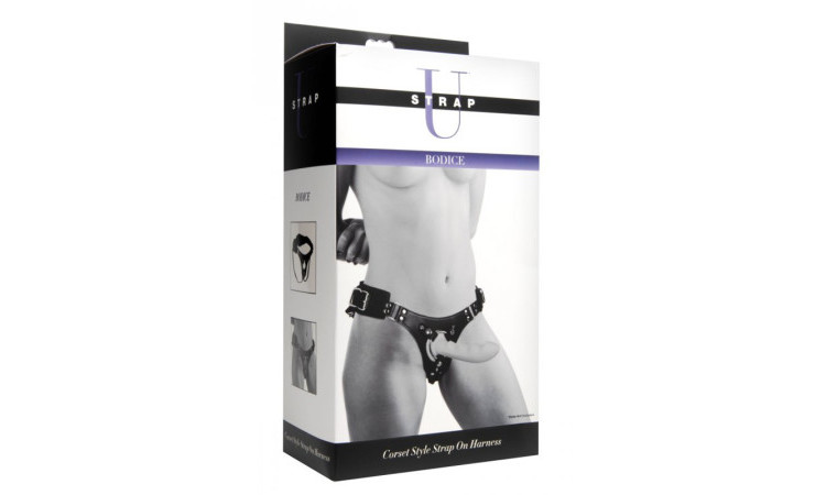 Bodice Corset Style Strap On Harness - Image 6