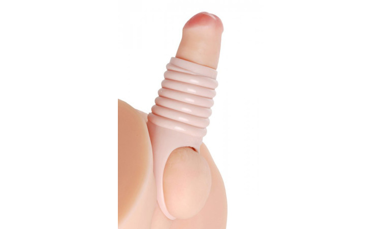 Really Ample Ribbed Penis Enhancer Sheath - Image 1