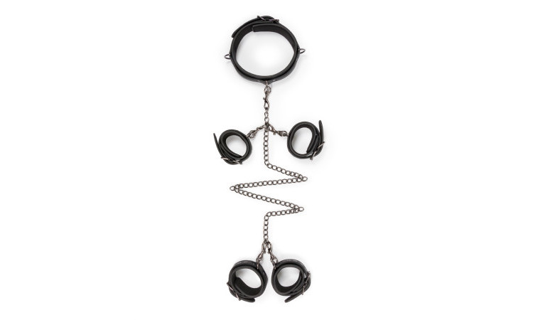Fetish set with collar, ankle- and wrist cuffs - Image 4