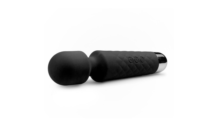 EasyToys Mini Wand Vibrator - Black - Image 3