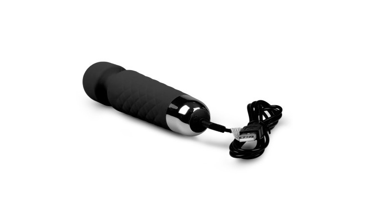 EasyToys Mini Wand Vibrator - Black - Image 6