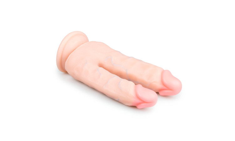 Realistic Double Dildo With Suction Cup - 18 cm - Image 3