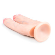 Realistic Double Dildo With Suction Cup - 18 cm - Image 4