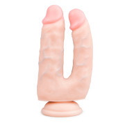 Realistic Double Dildo With Suction Cup - 18 cm - Image 1