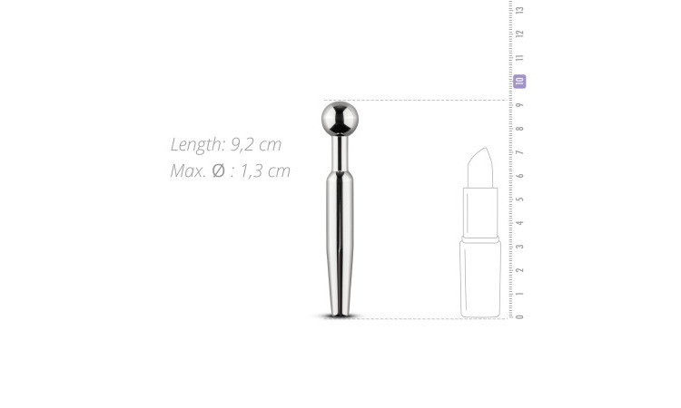 Korte Holle Penis Plug Met Afneembare Top - Image 4