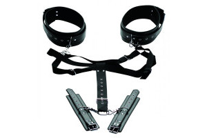 Acquire Easy Access Thigh Harness with Wrist Cuffs