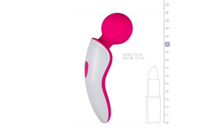 Mini Wand Massager - Pink / White - Image 4
