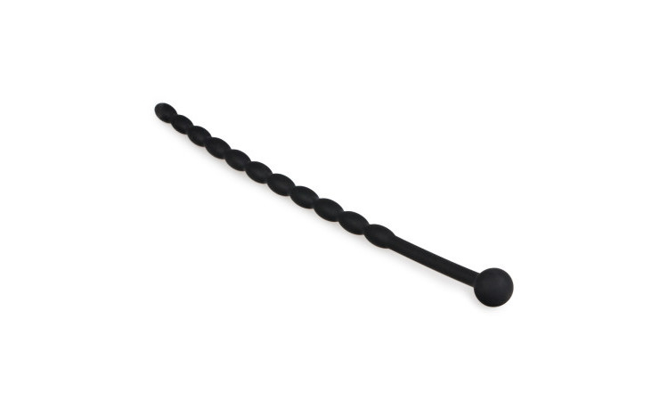 Geribbelde Siliconen Dilator - Zwart - Image 3
