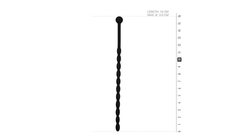 Geribbelde Siliconen Dilator - Zwart - Image 4