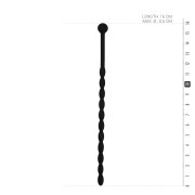 Geribbelde Siliconen Dilator - Zwart - Image 4