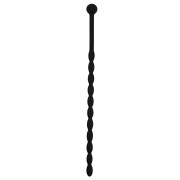 Geribbelde Siliconen Dilator - Zwart - Image 1