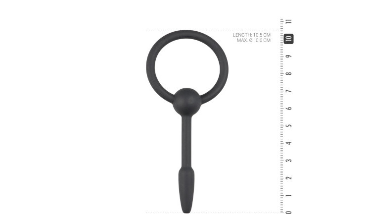 Small Silicone Penis Plug With Pull Ring - Image 4
