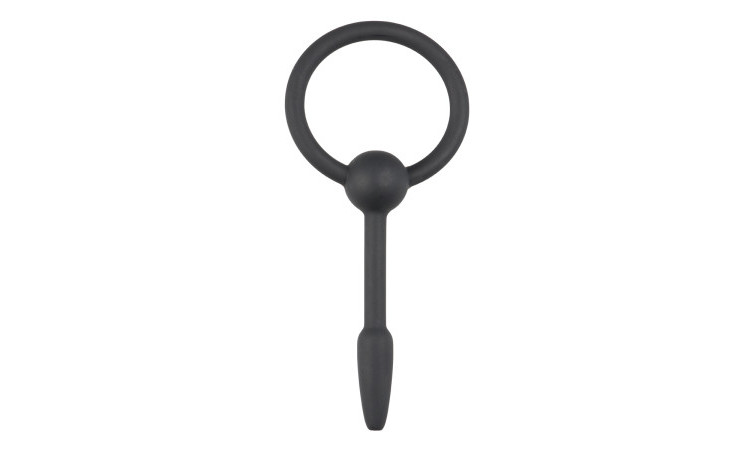 Small Silicone Penis Plug With Pull Ring - Image 1