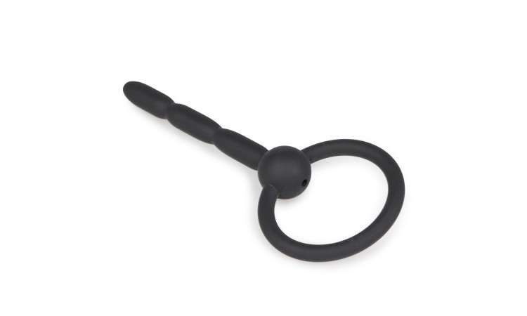 Ribbed Hollow Silicone Penis Plug - Image 3