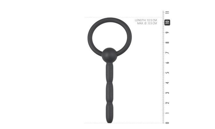 Ribbed Hollow Silicone Penis Plug - Image 4