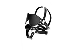 Blindfold Harness and Ball Gag
