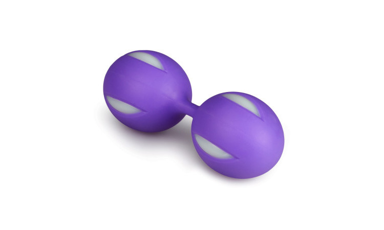 Wiggle Duo Kegel Ball - Purple/White - Image 2