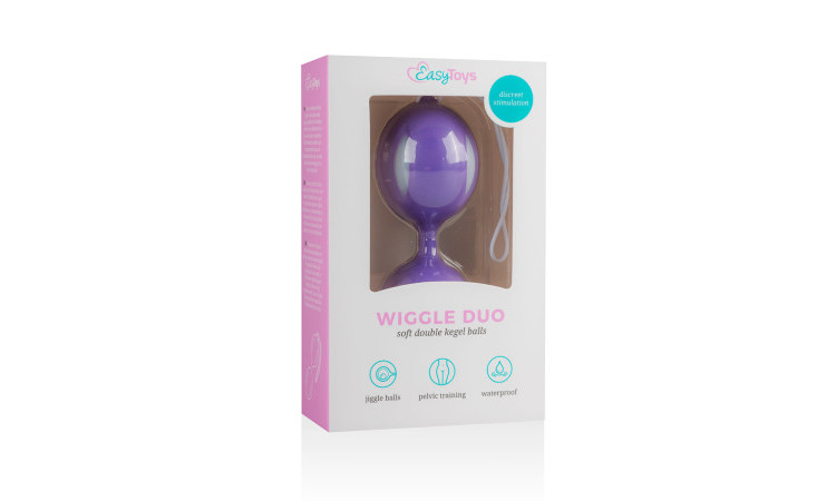 Wiggle Duo Kegel Ball - Purple/White - Image 4