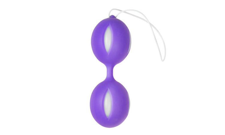 Wiggle Duo Kegel Ball - Purple/White - Image 1