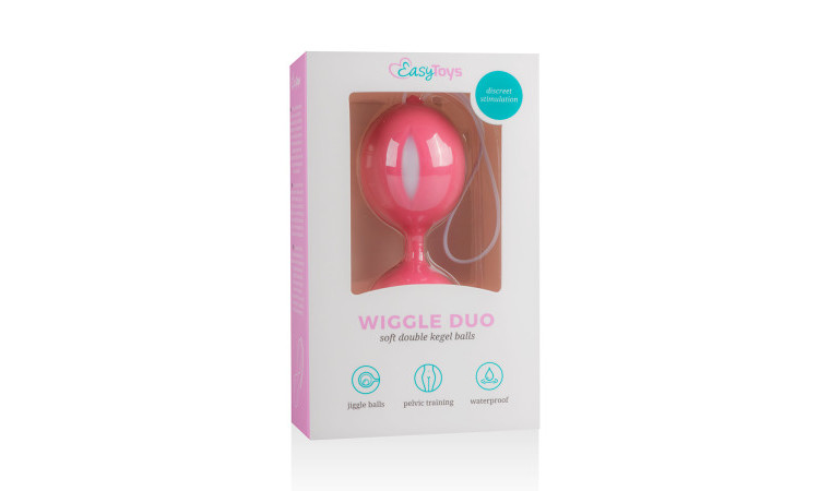 Wiggle Duo Kegel Ball - Pink/White - Image 4