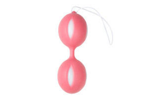Wiggle Duo Kegel Ball - Pink/White