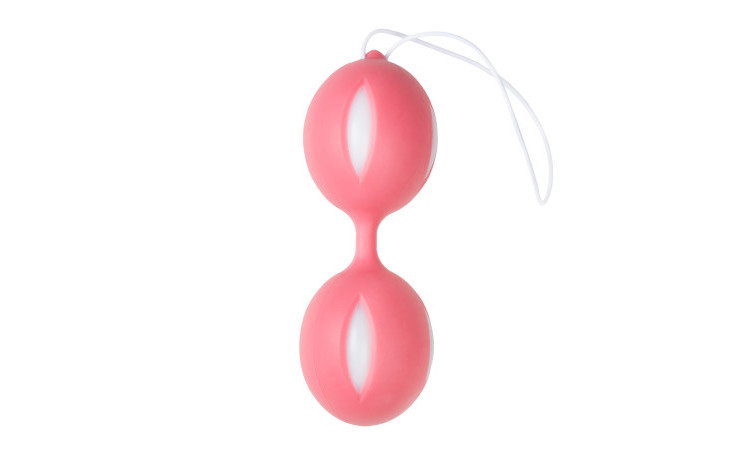 Wiggle Duo Kegel Ball - Pink/White - Image 1