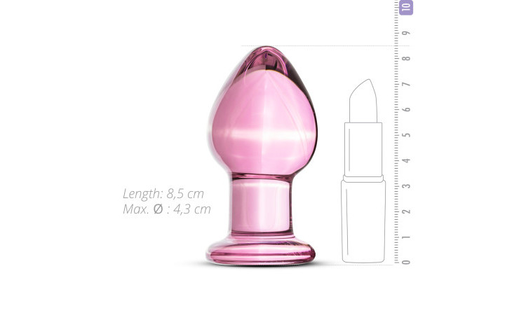Pink Glass Buttplug - Image 3