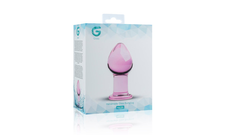 Pink Glass Buttplug - Image 4