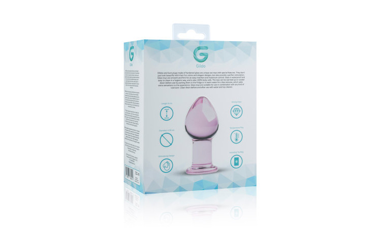 Pink Glass Buttplug - Image 5
