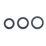 Boners 3-Piece Cock Ring Set - Grey - Image 3