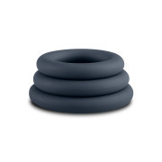 Boners 3-Piece Cock Ring Set - Grey - Image 4