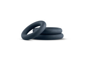 Boners 3-Piece Cock Ring Set - Grey