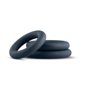 Boners 3-Piece Cock Ring Set - Grey - Image 1