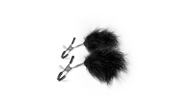 Adjustable Nipple Clamps With Feathers - Image 1