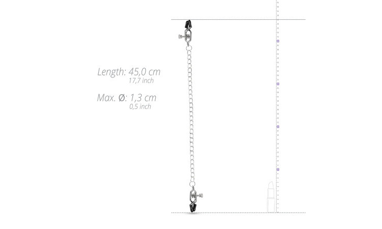 Big Nipple Clamps With Chain - Image 5