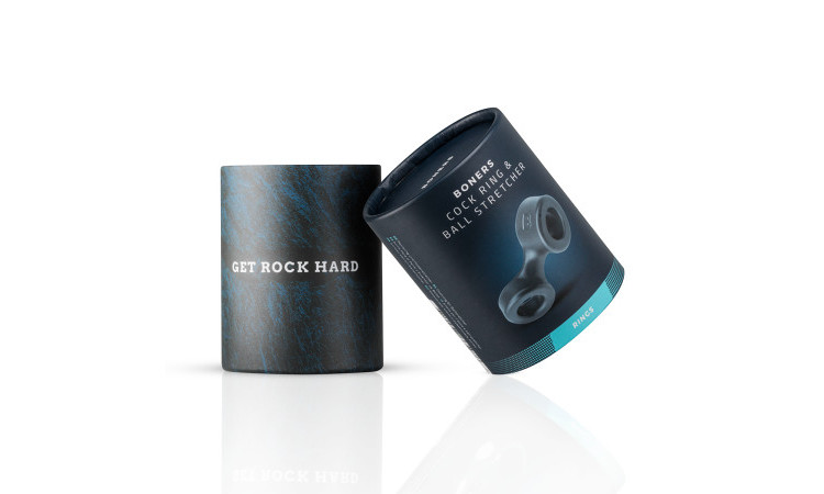 Boners Cock Ring And Ball Stretcher - Grey - Image 4