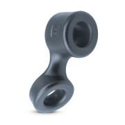 Boners Cock Ring And Ball Stretcher - Grey - Image 1