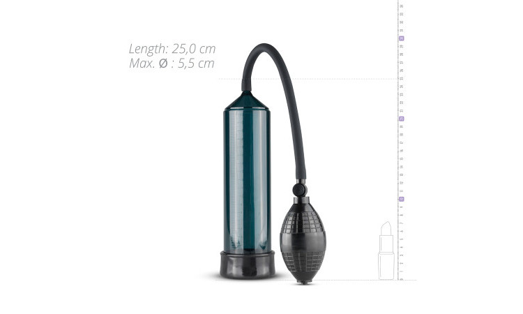 Penis Pump With Squeeze Ball - Black - Image 5