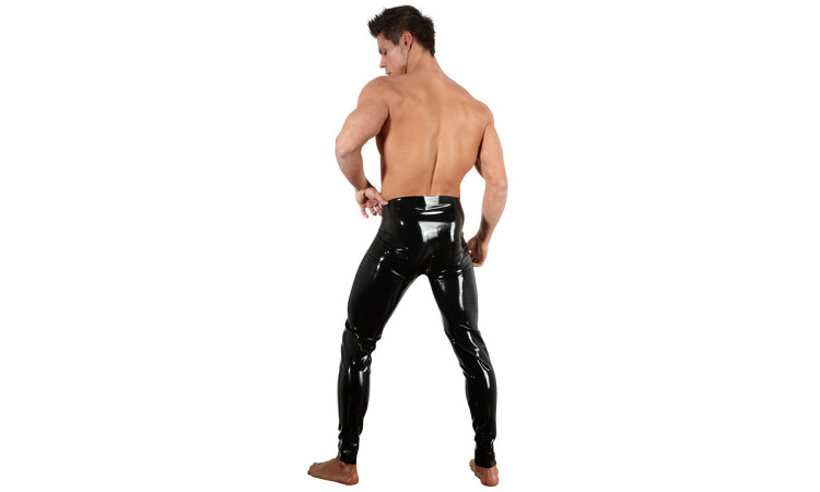 Latex Leggings With Zipper - Image 4