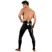 Latex Leggings With Zipper - Image 4