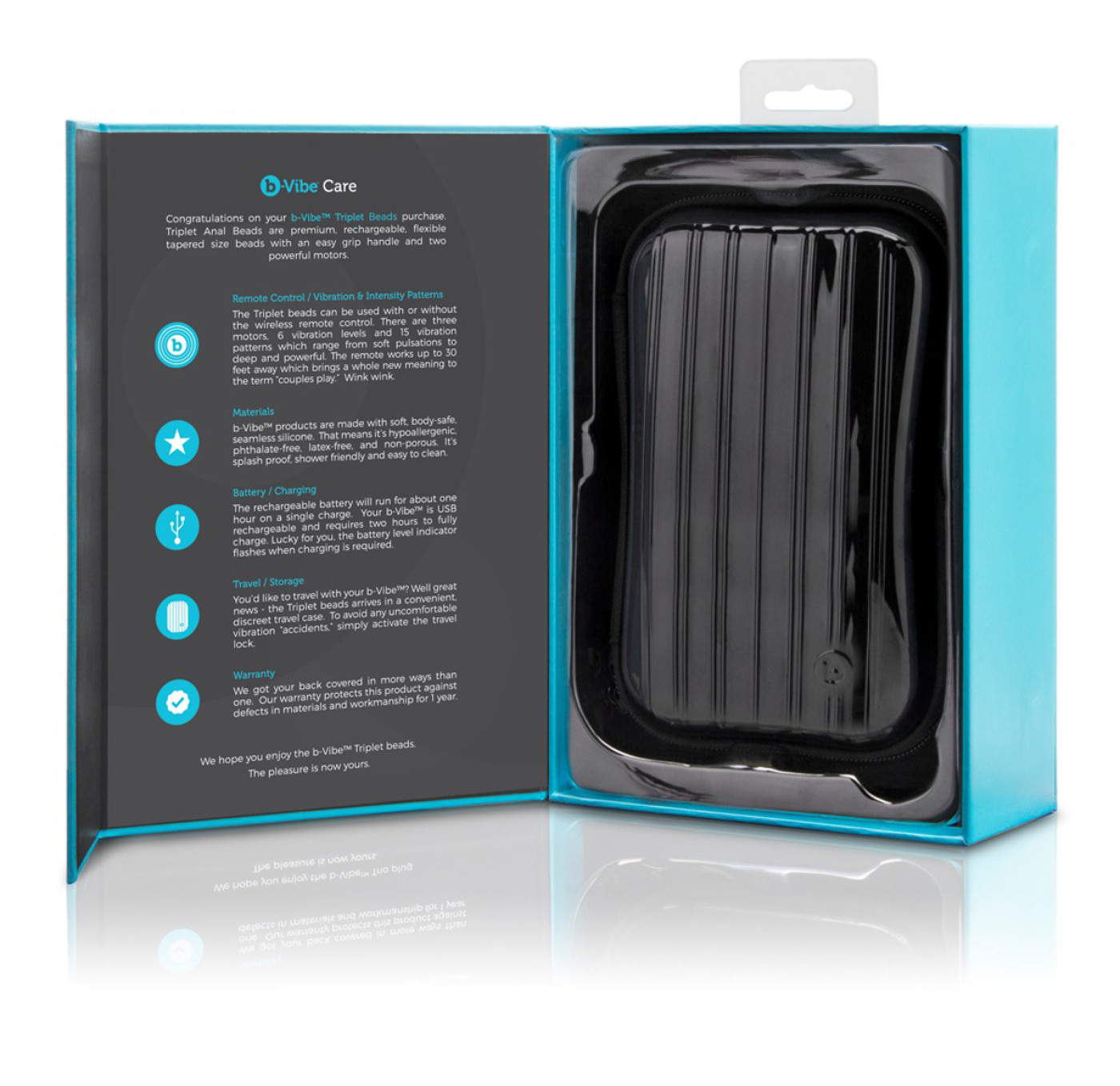 Пробка для ношения со смещенным центром тяжести B-vibe Snug Plug 6, черная BV-029-BLK - b-Vibe - Анальные пробки для ношения - Купить