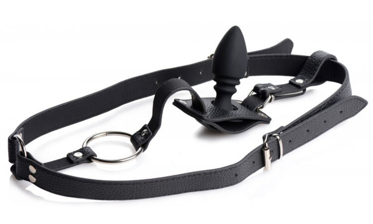 Harness With Cock Ring And Anal Plug - Image 3