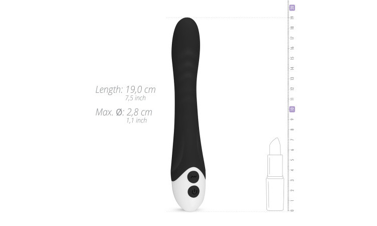 Lunar Vibe Vibrator - Black - Image 5