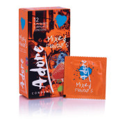 Adore Flavours Condoms - 12 Condoms - Image 1