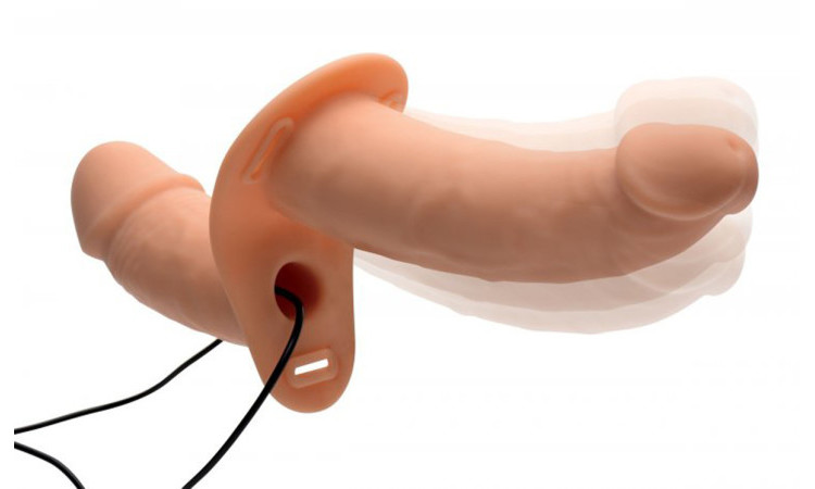 Power Pegger Double Strap-On Vibrator - Image 2