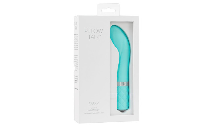 Pillow Talk - Sassy G-Spot Vibrator - Teal - Image 6