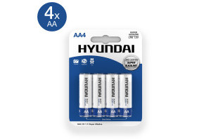 Super Alkaline AA Batteries - 4 pcs